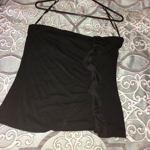 Black Tube Top Blouse